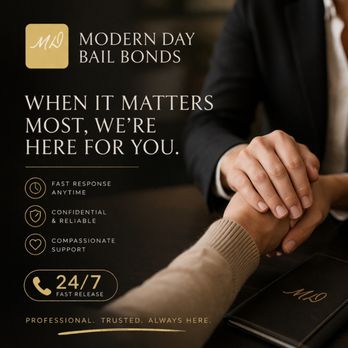 Modern Day Bail Bonds - Obtain honest advice, Bail made simple - Bail Bondsmen Near Me - Rancho Cucamonga, California Modern Day Bail Bonds - Obtain honest advice, Bail made simple - Bail Bondsmen Near Me - Rancho Cucamonga, California