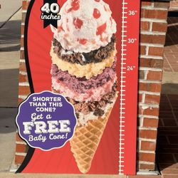 Bruster's Real Ice Cream - Free baby cone