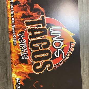 Unos Tacos Y Birria - Menu - Tacos Near Me - Phoenix, Arizona Unos Tacos Y Birria - Menu - Tacos Near Me - Phoenix, Arizona