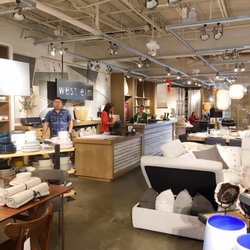 west elm - Empty store. 4 employees. The clerk ignored us as she rung up our item and kept talking on the phone. Yes, that one.