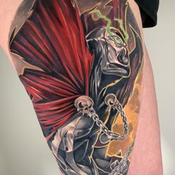 Electric Umbrella Tattoo - ARTIST: Michael Aragon