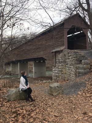 Meems Bottom Covered Bridge by null