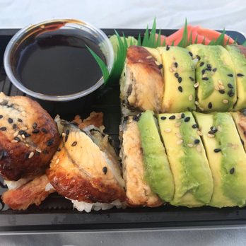 Ninja sushi - King of dragon roll + eel sauce - Sushi Bars Near Me - North Palm Beach, Florida Ninja sushi - King of dragon roll + eel sauce - Sushi Bars Near Me - North Palm Beach, Florida