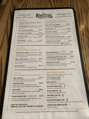 Menu photo 6 Roosters Brewing Company Layton, UT Menu photo 6 Roosters Brewing Company Layton, UT