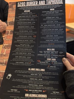Menu photo 2 5280 Burger & Taphouse Austin, TX Menu photo 2 5280 Burger & Taphouse Austin, TX