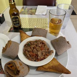 Abyssinia Authentic Ethiopian Cuisine Restaurant & Bar - Veggie Appetizer - Abyssinia Beyaynetu