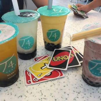 T4 Tracy - Boba and UNO , fun times! Mango Royal tea, lychee slushy, mango smoothie & red bean. - Bubble Tea Near Me - Tracy, California T4 Tracy - Boba and UNO , fun times! Mango Royal tea, lychee slushy, mango smoothie & red bean. - Bubble Tea Near Me - Tracy, California