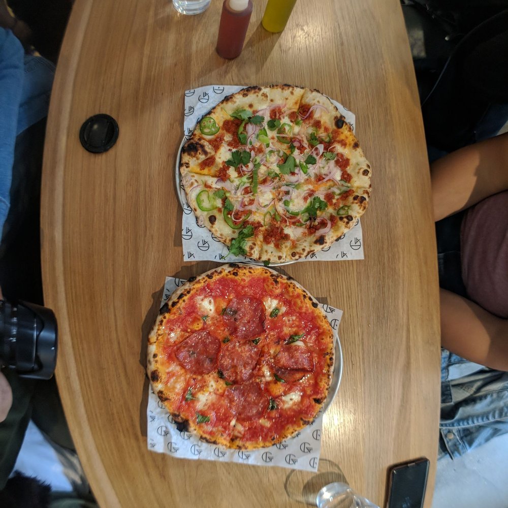 General Assembly Pizza - (top) Don Diego, (bottom) Sweet Heat -- both a MUST try. My personal fave though was the Sweet Heat. - Pizza Near Me - Toronto, Ontario General Assembly Pizza - (top) Don Diego, (bottom) Sweet Heat -- both a MUST try. My personal fave though was the Sweet Heat. - Pizza Near Me - Toronto, Ontario