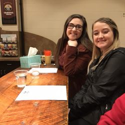 Heavenly Brews - Baristas Ashley and Kali at Craven's coffee for Barista Training