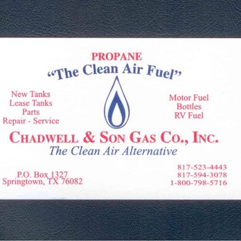 Chadwell & Son Gas - Propane Near Me - Springtown, Texas Chadwell & Son Gas - Propane Near Me - Springtown, Texas