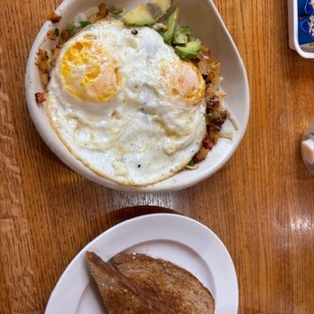 The Golden Egg - Sad avacado on overcooked eggs for my Skillet - Breakfast & Brunch Near Me - Bartonville, Texas The Golden Egg - Sad avacado on overcooked eggs for my Skillet - Breakfast & Brunch Near Me - Bartonville, Texas
