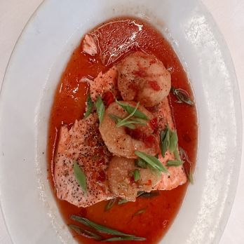 Ruth's Chris Steak House - Spicy salmon with crispy shrimp - Steakhouses Near Me - Wilmington, North Carolina Ruth's Chris Steak House - Spicy salmon with crispy shrimp - Steakhouses Near Me - Wilmington, North Carolina