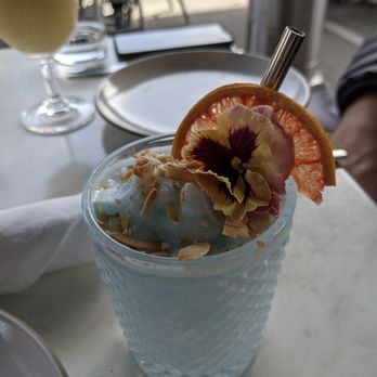 Fern Bar - Blue Dream made with seedlip, imitation alcohol - Bars Near Me - Sebastopol, California