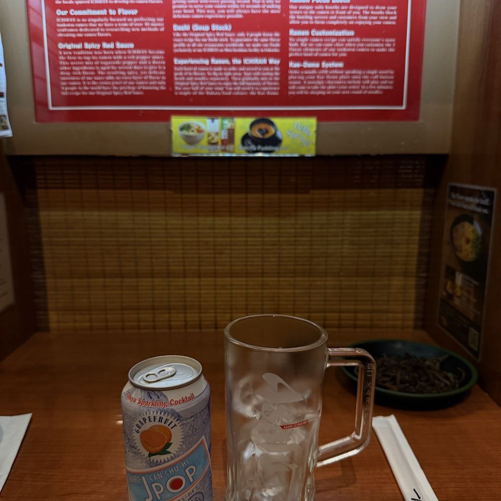 ICHIRAN - Times Square - Jpop alcohol drink - Ramen Near Me - New York, New York
