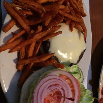 The Trappe Tavern - Burger with sweet potato fries - Sports Bars Near Me - Trappe, Pennsylvania The Trappe Tavern - Burger with sweet potato fries - Sports Bars Near Me - Trappe, Pennsylvania