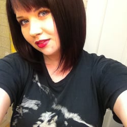 Face To Face Salon And Spa - This was the end result of my daughter's hair .....thanks tracy!   P.S. The camera is not picking it up but the color is a pretty plum