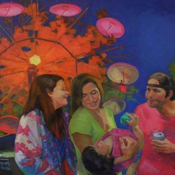 Main Street Gallery - 3' x 4' HOMETOWN FAIR FRIENDS WITH AN INTRUDER OIL 2023
JAMES WILSON FARMINGTON MO jfwilsono4@gmail.com