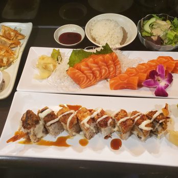 O' Sushi - Sake dinner set and Loki roll - Sushi Bars Near Me - Newark, California