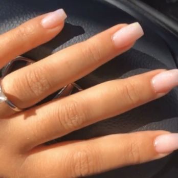 MJ Nails - Nude Pink Acrylic Fill with Holo Chrome Ombré - Nail Salons Near Me - North Haven, Connecticut MJ Nails - Nude Pink Acrylic Fill with Holo Chrome Ombré - Nail Salons Near Me - North Haven, Connecticut