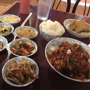 Bulgogi House - Squid Bokkum with Banchan - Korean Near Me - Saint Robert, Missouri