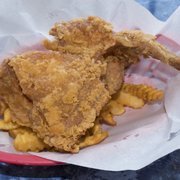 Photo of Bonnie Jean's Soul Food Café - San Diego, CA, United States. Fried chicken thigh + wing