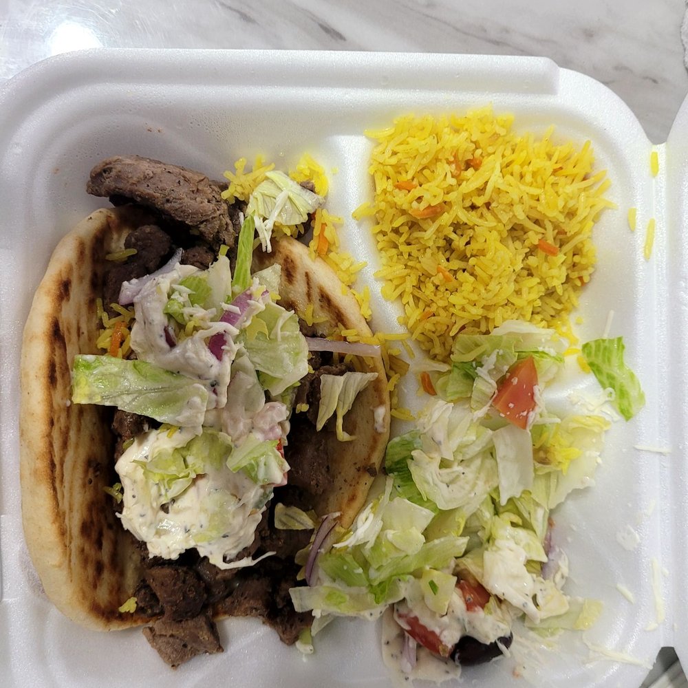 Lamb gyro plate Lamb gyro plate