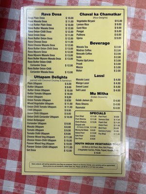 Menu photo 2 Dosa and Biryani House Saddle Brook, NJ