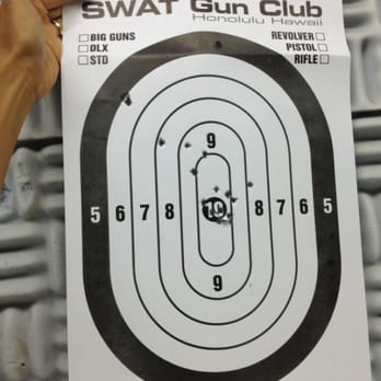 SWAT Gun Club - Way off at first but at least I hit the target. Not bad for my first time. - Gun/Rifle Ranges Near Me - Honolulu, Hawaii SWAT Gun Club - Way off at first but at least I hit the target. Not bad for my first time. - Gun/Rifle Ranges Near Me - Honolulu, Hawaii