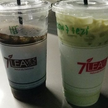 7 Leaves Cafe - Large 7 Leaves Herbal Tea and Matcha Soy Latte - Coffee & Tea Near Me - Alhambra, California 7 Leaves Cafe - Large 7 Leaves Herbal Tea and Matcha Soy Latte - Coffee & Tea Near Me - Alhambra, California