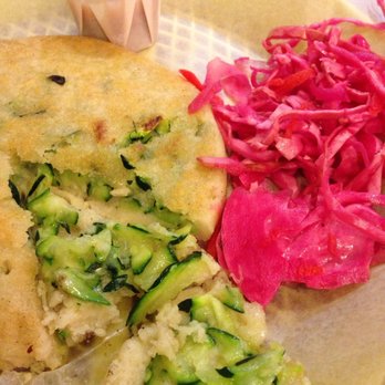 Tacos El Asador - The squash pupusa Smells so good! This took a little longer than the tacos to arrive - Mexican Near Me - Toronto, Ontario Tacos El Asador - The squash pupusa Smells so good! This took a little longer than the tacos to arrive - Mexican Near Me - Toronto, Ontario