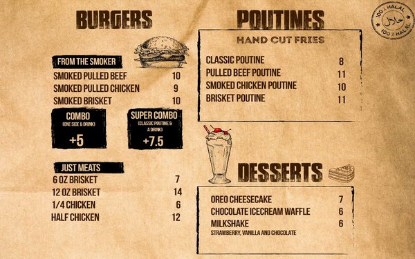 Menu photo 7 Moe's BBQ Ottawa, ON