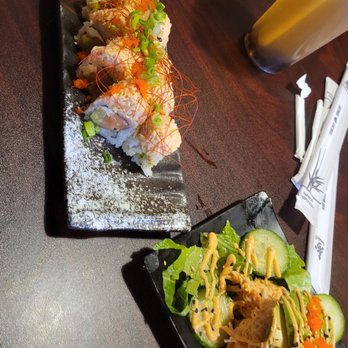 Naruto 88 Bistro - Kani salad and roll (don't remember the name) - Sushi Bars Near Me - Miami, Florida