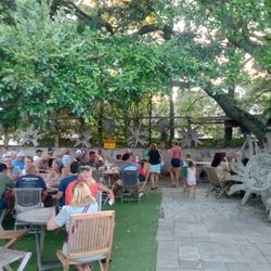 The Corolla Beer Garden - Seating area