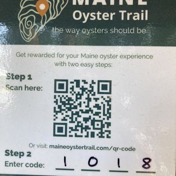 Eros Oyster - QR code of the Maine Oyster Trail. - Farms Near Me - MacMahan, Maine Eros Oyster - QR code of the Maine Oyster Trail. - Farms Near Me - MacMahan, Maine