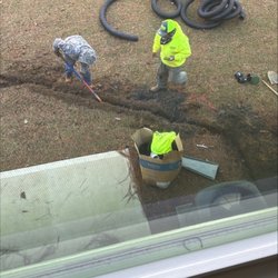 Snows Landscaping and Lawn Care - You can see they cut my line here.