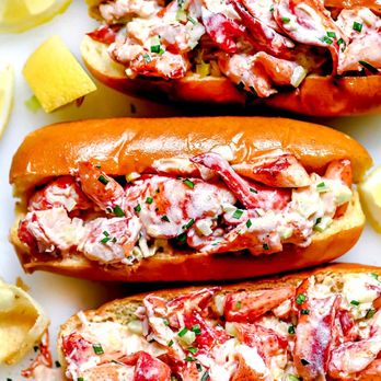 Lucy's Cafe - lobster dogs with potato chips - Seafood Near Me - Key West, Florida Lucy's Cafe - lobster dogs with potato chips - Seafood Near Me - Key West, Florida