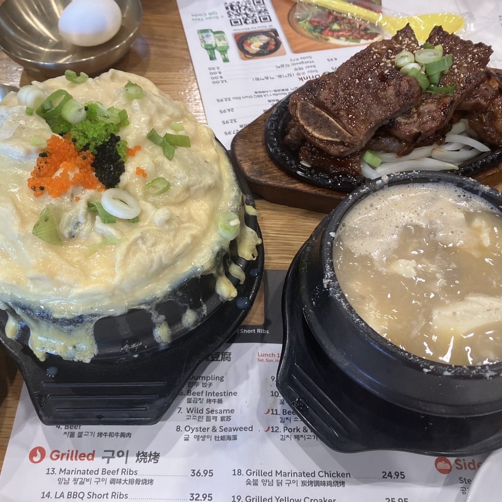 Its Tofu - Tobiko steamed egg, bbq short ribs, tofu - Korean Near Me - Irvine, California