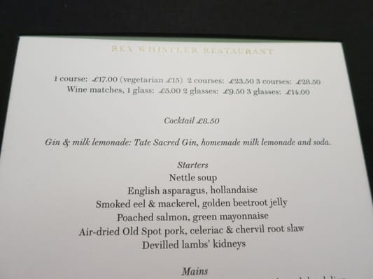 The Rex Whistler Restaurant by null