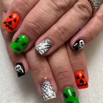 Gorgeous Nails - I love Halloween and all the creative ways to display it. - Nail Salons Near Me - Modesto, California