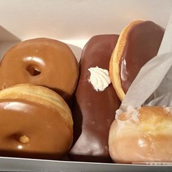 Roll N Donut Cafe - Maple, long John, Boston cream & glazed