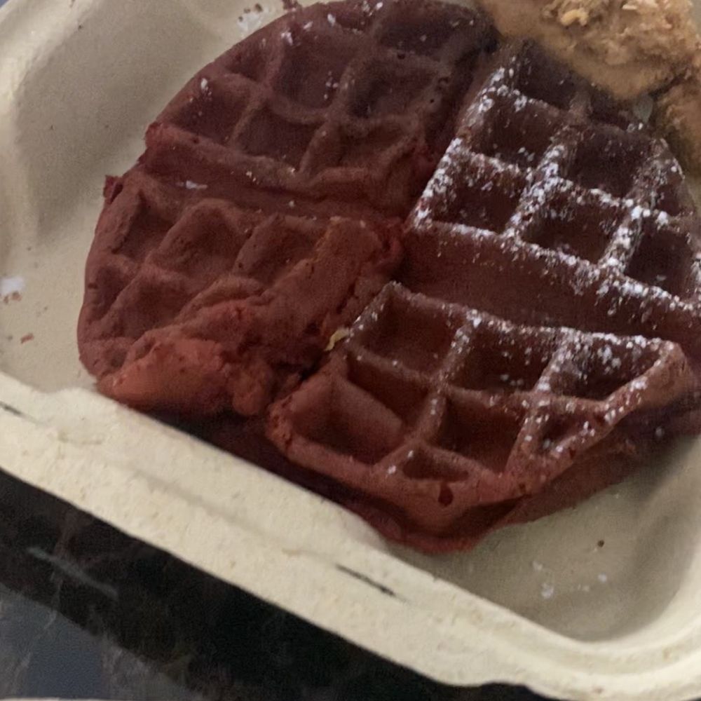 Connie's Chicken And Waffles - Red Velvet Waffle - Waffles Near Me - Baltimore, Maryland Connie's Chicken And Waffles - Red Velvet Waffle - Waffles Near Me - Baltimore, Maryland