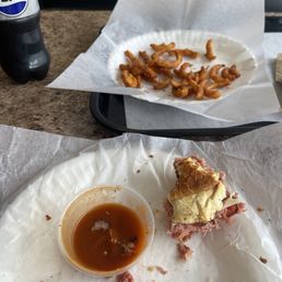 Roast beef sandwich disappeared quickly...