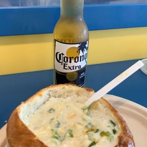 Photo of Splash Cafe - Pismo Beach, CA, United States. Clam chowder bowl