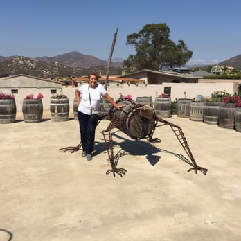 Tres Valles - My mom and he metal lizard :) - Wineries Near Me - Municipio de Ensenada, BCN Tres Valles - My mom and he metal lizard :) - Wineries Near Me - Municipio de Ensenada, BCN