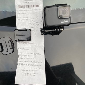 Best Buy Monroe - My receipt and my GO Pro which I was shopping for because I had lost the attachment which is shown in the photo. - Electronics Near Me - Monroe, New York