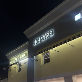 876 Cafe - the outside of the building at night - American Near Me - Sunrise, Florida 876 Cafe - the outside of the building at night - American Near Me - Sunrise, Florida