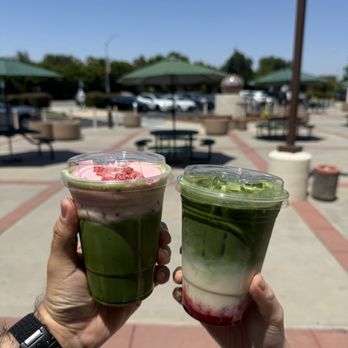 Ceré Tea - Strawberry Cloud Matcha & Matcha Strawberry - Bubble Tea Near Me - Milpitas, California