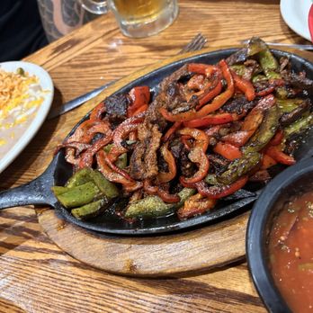 El Azteca Family Restaurant - Beef fajitas with no onions ( that's how my husband likes) - Mexican Near Me - Show Low, Arizona