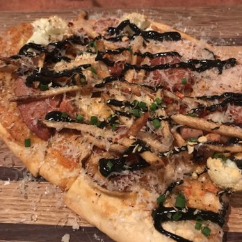Iron & Wine Restaurant - "pulpo" flatbread - please find the actual octopus - we def. couldn't! - New American Near Me - Patterson, New York Iron & Wine Restaurant - "pulpo" flatbread - please find the actual octopus - we def. couldn't! - New American Near Me - Patterson, New York