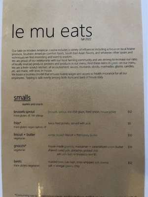 Menu photo 4 Le Mu Eats Bethel, ME